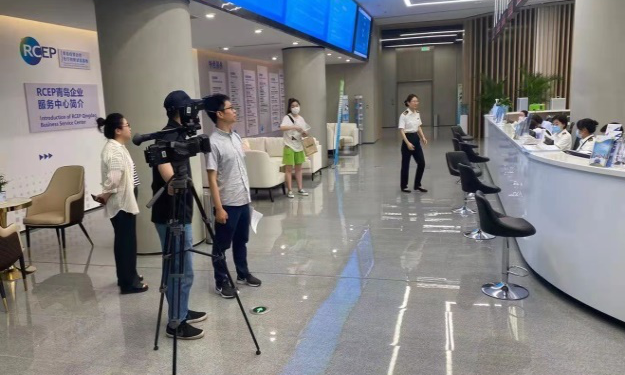 央视栏目报道RCEP青岛企业服务中心