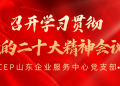 RCEP山东企业服务中心党支部召开学习贯彻党的二十大精神会议