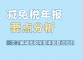 减免税年报要点分析